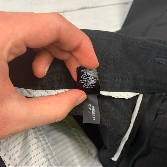 Express Black Crop Trousers Pant Pocket Detailing - Picture 9 of 14